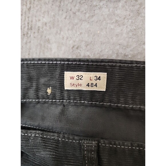 J CREW 484 Slim Leg Corduroy Pants Mens 32x34 Gray Stretch - Picture 7 of 9